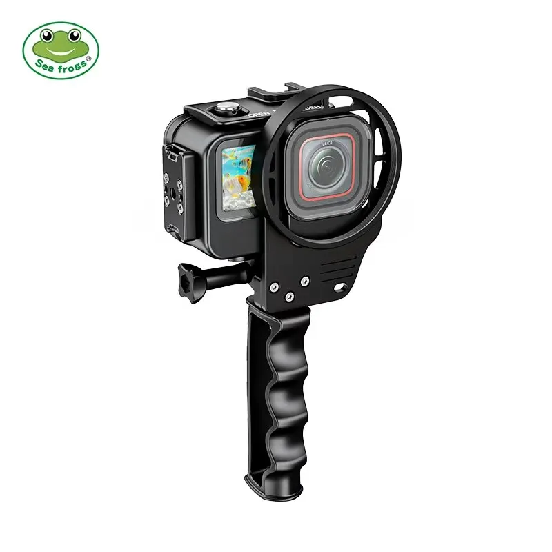 SeaFrogs Metal Waterproof Case Diving Case Suitable for Shadow Stone Insta360 Ace Pro2 Sports Camera Waterproof Case