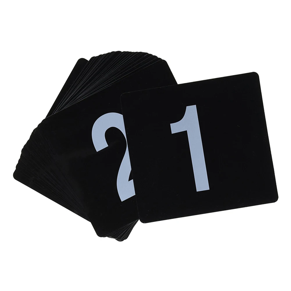 Restaurant Table Numbers Double-sided Table Number Card Lightweight And Transportable Sturdy Plastic Material For Buffet Serving