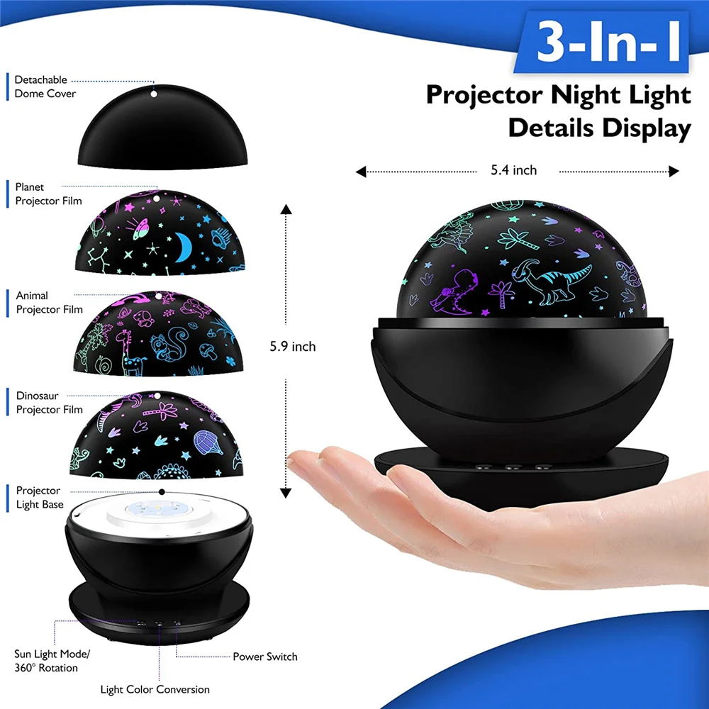 3in1 ight nicorn ight luz ight luz rorojector 360 ° ototating rorojector amp amp nicnicorn/ininosaur iift para irirl oy oy ids ids Bsala de aula