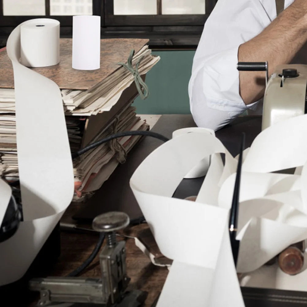 لفة ورق حراري 80 مم ورق استلام عالي الجودة لآلة بطاقة الائتمان ماكينة تسجيل النقدية حتى مكتب سوبر ماركت رولز