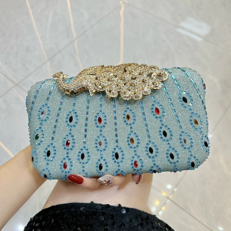 Mode diamanten clutch tas voor - Luxury Bags Green recensie en prijs
