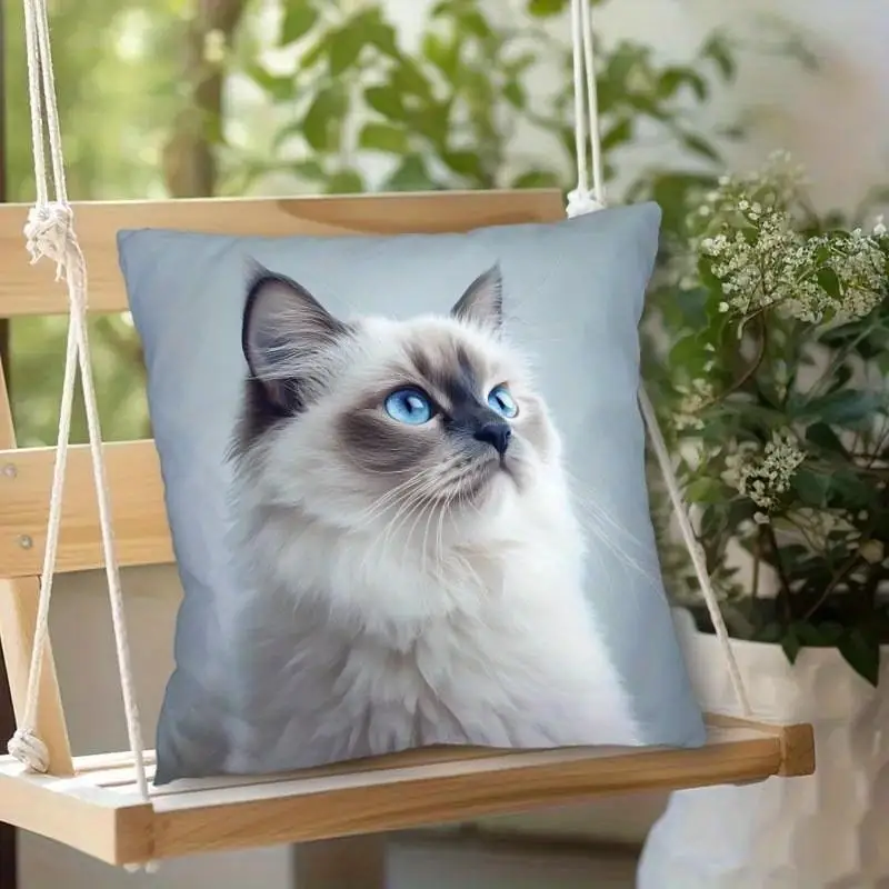 Cat Nap Artistic Design Pillowcase Adorable and Comforting Gift for Cat Lovers and Cozy Home Decor Enthusiasts