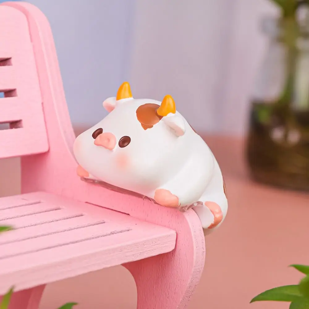 Panda cochon ordinateur moniteur décoration Table bord écrans TV petits animaux ornements dessin animé Miniatures Console centrale Figurines