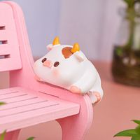 Panda Pig Computer Monitor Decoration Table Edge TV Screens Little Animal Ornaments Cartoon Miniatures Center Console Figurines