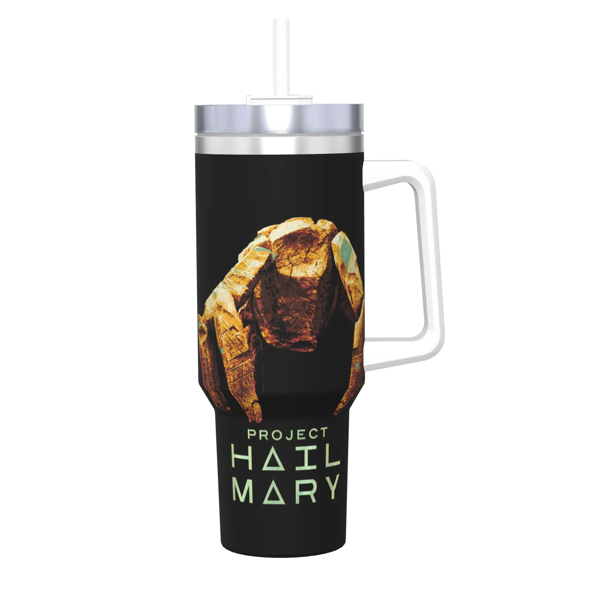 Stainless Steel Tumbler Project Hail Mary Rockys The Alien Thermal Cups  Leakproof Hot Drinks Car Mugs Travel Water Bottle