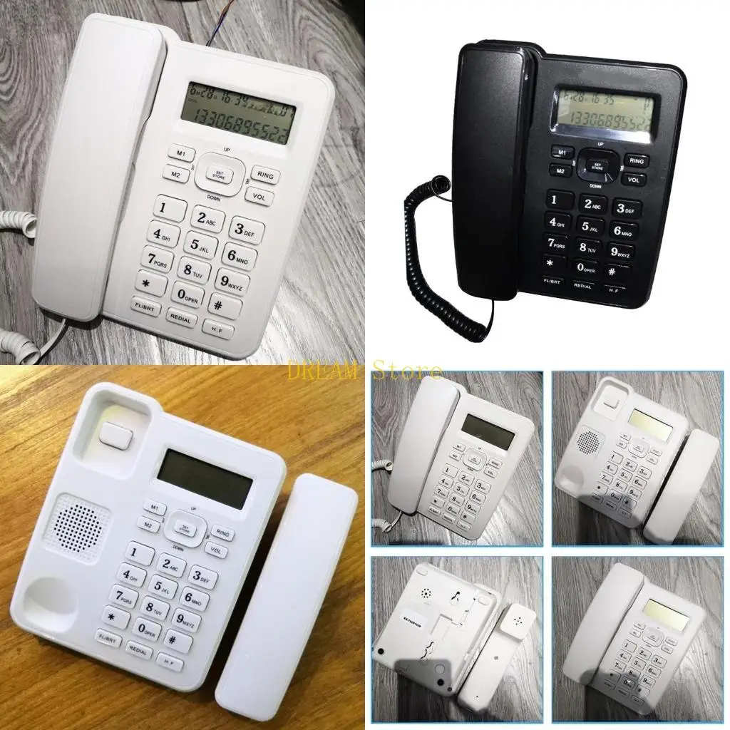 KX-6001CID Fixed Landline Telephone Caller Display Adjustable Tone Corded Phone best sale