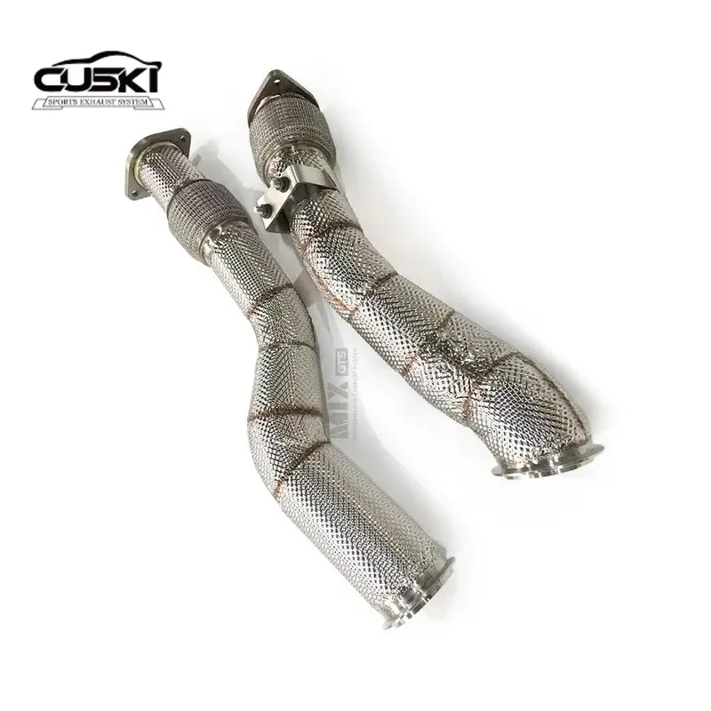 

High Flow exhaust downpipe for BMW X3M/X4M F97/F98 3.0T 2019-2023 quality stainless steel car Exhaust Modification