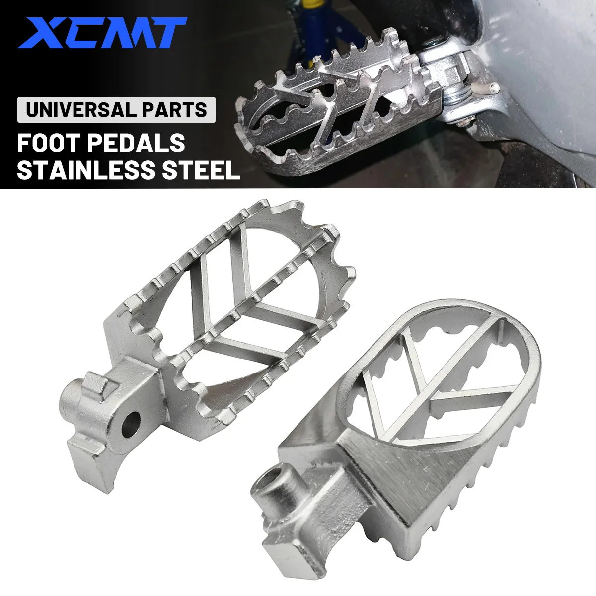 

Motocross Stainless Steel Foot Pegs Rests Pedals Footpegs For Honda XR50R XR70R XR80R XR100R CRF50 CRF50F CRF70 CRF70F CRF80