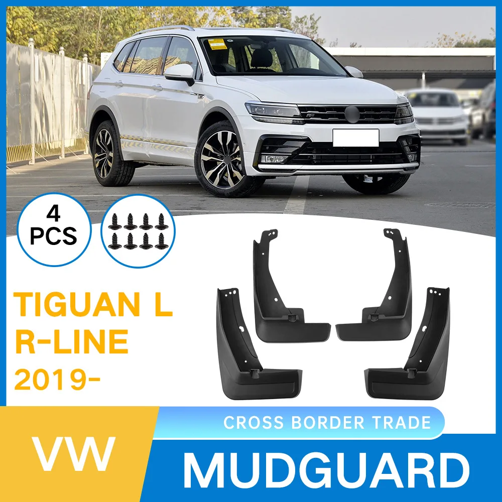 

For Volkswagen Tiguan L R-Line 2019-2024 car mudguard sheet,Mudflaps Front Rear Flares Splash Guards Cover Car Accessorie