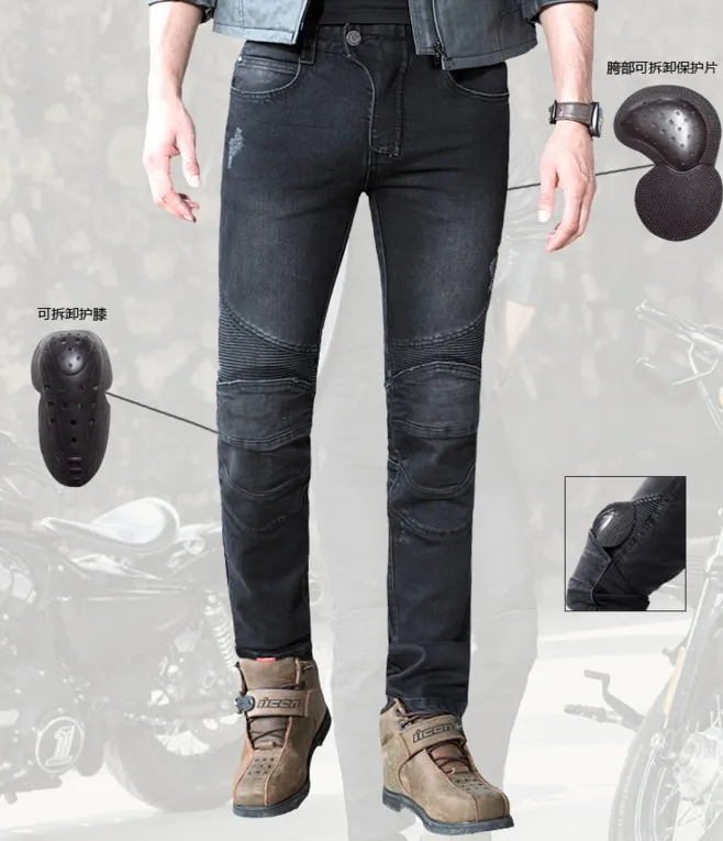 Uglybros Motorcycle Men Fashion Pants Upgrade Extension Protector Detachable Racing Road Rider Four Seasons Casual Jeans