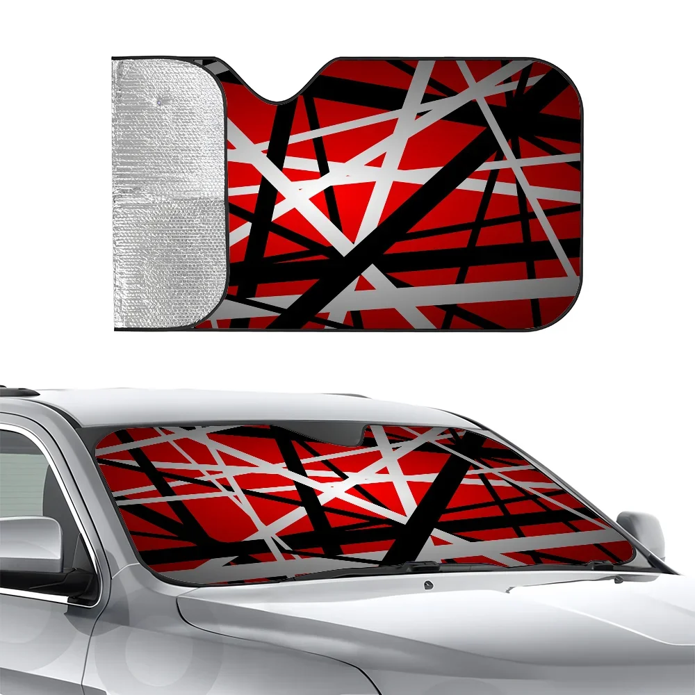 

V-Van-Halens Band Car SunSha, теплоизоляционная алюминиевая пленка, лобовое стекло, солнцезащитные козырьки, блоки УФ-лучей, автомобильный солнцезащитный козырек
