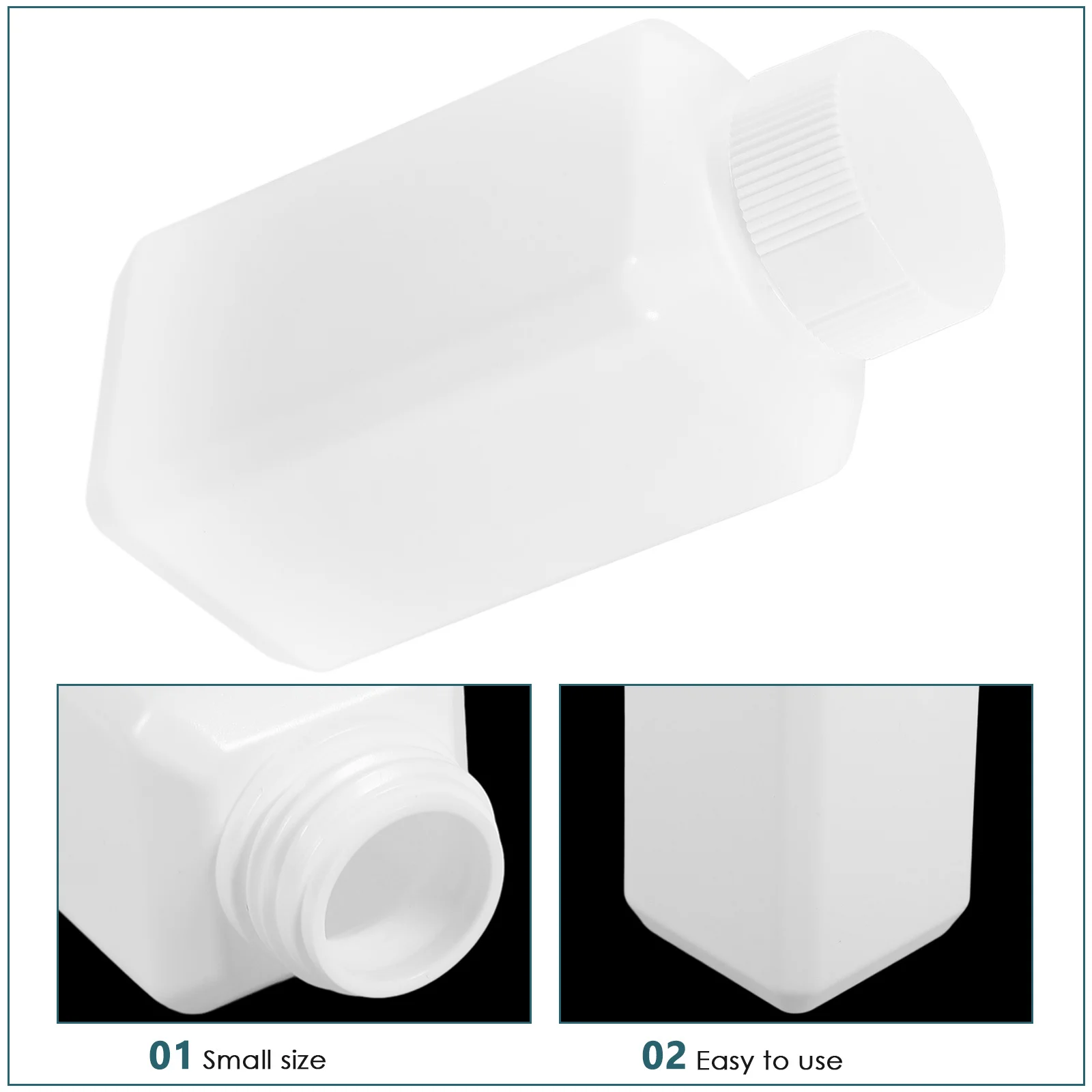 

12 Pcs Sample Size Bottles Liquid Sampling Glass Empty HDPE Plastic Lab Fluid Oil