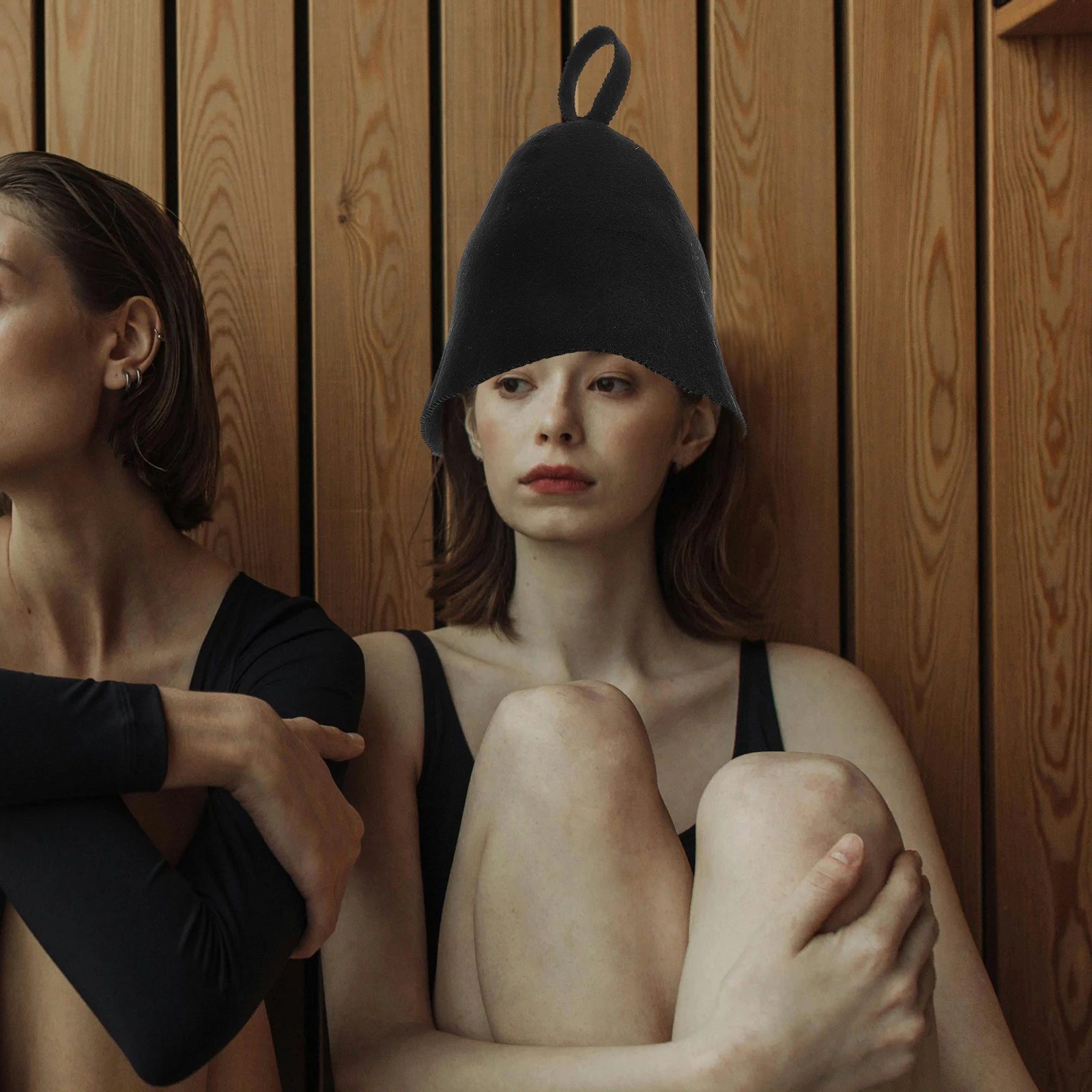 

3pcs Sauna Felt Sauna Cap Wool Felt Bath Cap Quick Absorbent Hair Dryer Steam Room Spa Accessories Banya Heat Protection