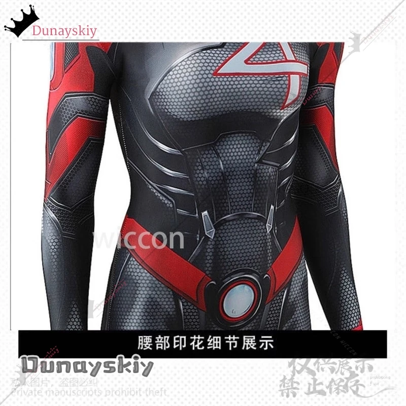 أزياء أنيمي لعبة المنافسين التأثيرية سوزان سو ستورم ريتشاردز باللونين الأسود والأحمر بدلة زنتاي المثيرة على الطراز القوطي الشرير جيراي كي كوسبف