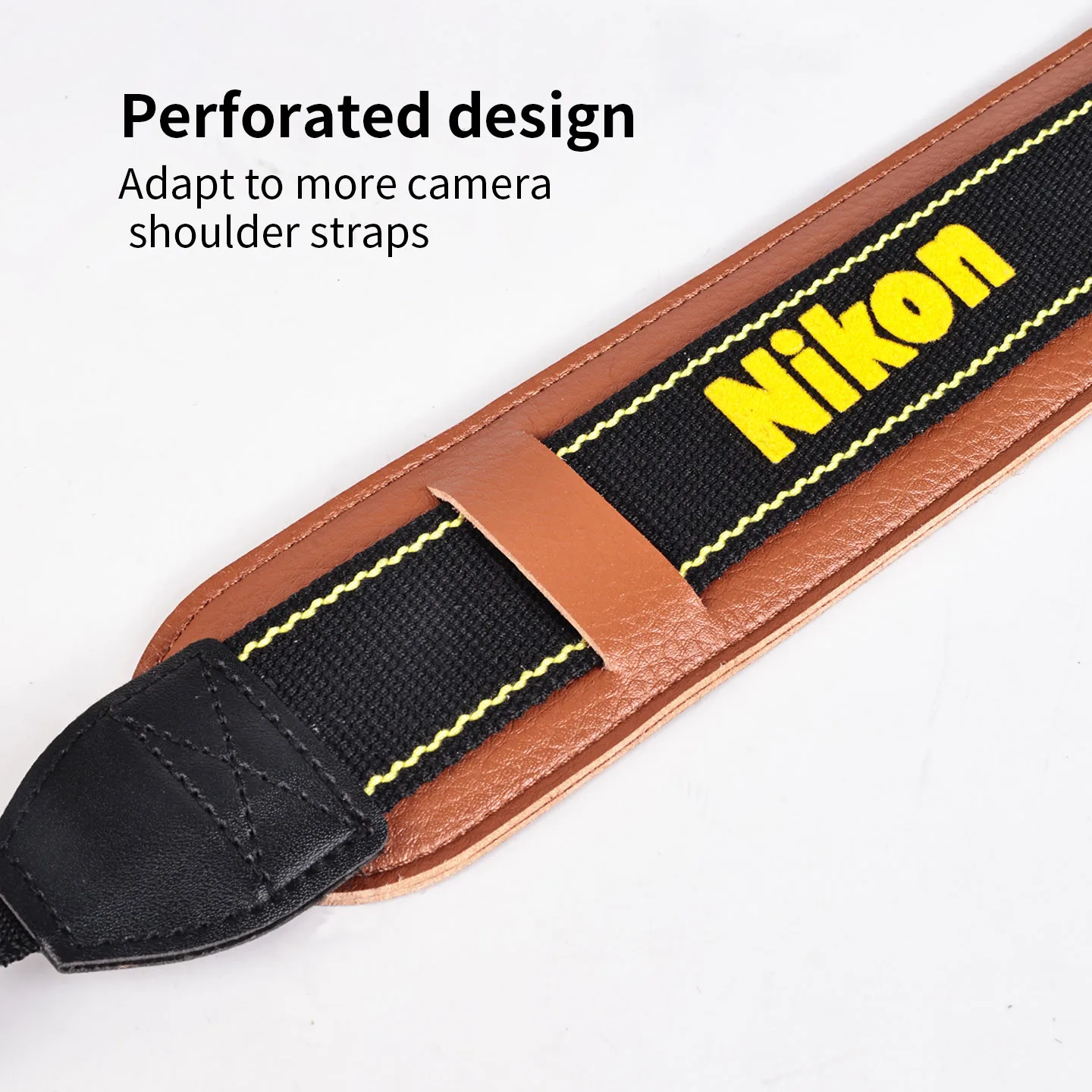 وسادة تقليل الضغط بحزام الكاميرا مناسبة لكاميرات Canon Nikon Sony Fuji Panasonic لتقليل الحمل وسادة Ieather الموسعة والسميكة