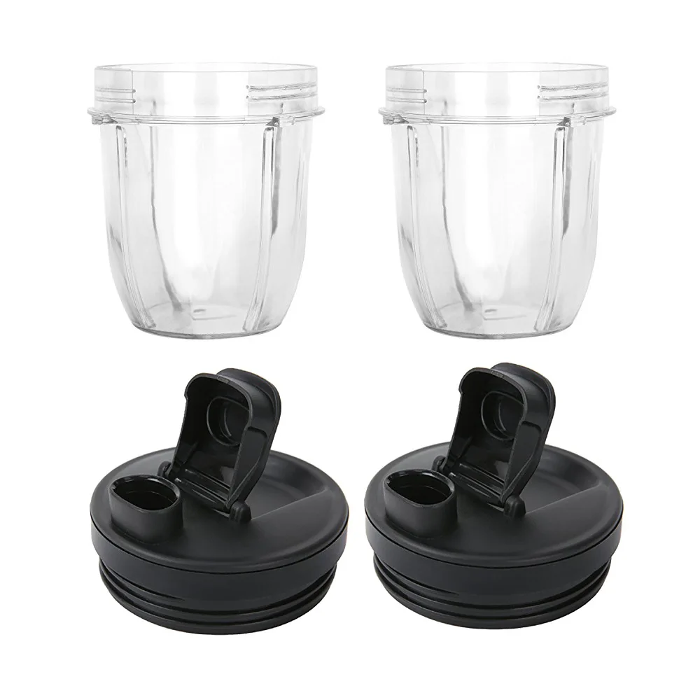 Paquete de 2 piezas de repuesto para vasos de 12 onzas, compatibles con las licuadoras Nutri Ninja Auto-IQ 426KKU450 con tapa.