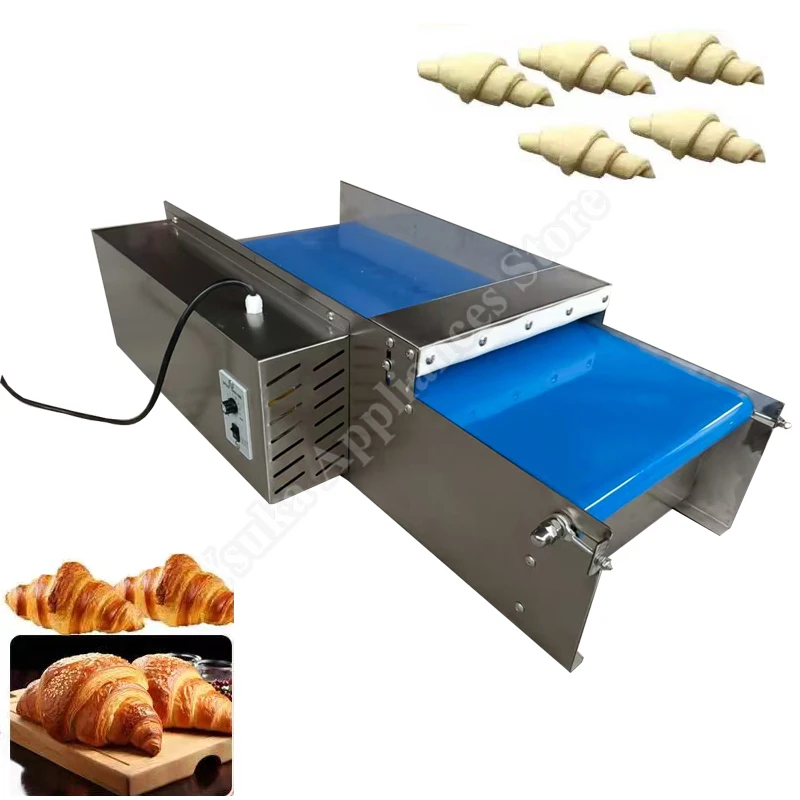 

Croissant Rolling Machine Fully Automatic Croissant Forming Machine 120W Desktop Small Bread Shaping Machine