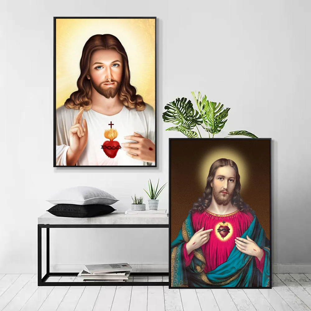 Sacred Heart of Jesus Canvas G - огляд і ціна Home Decor Wallpaper