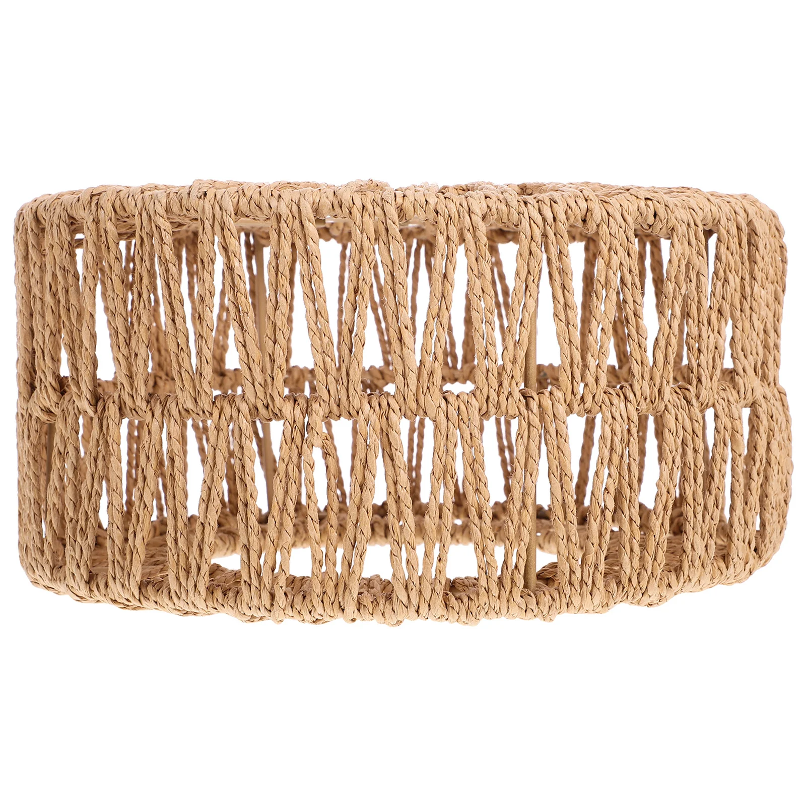 

Straw Rope Lampshade Grass Woven Rustic Ceiling Light Cover Size S Smooth Surface Warm Atmosphere Indoor Lighting Supply