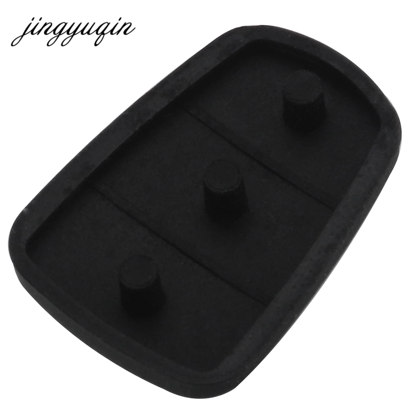 jingyuqin Replacement Rubber Button Pad For Hyundai Solaris Accent Tucson l10 l20 l30 Kia Rio Ceed Flip Remote Car Key Shell