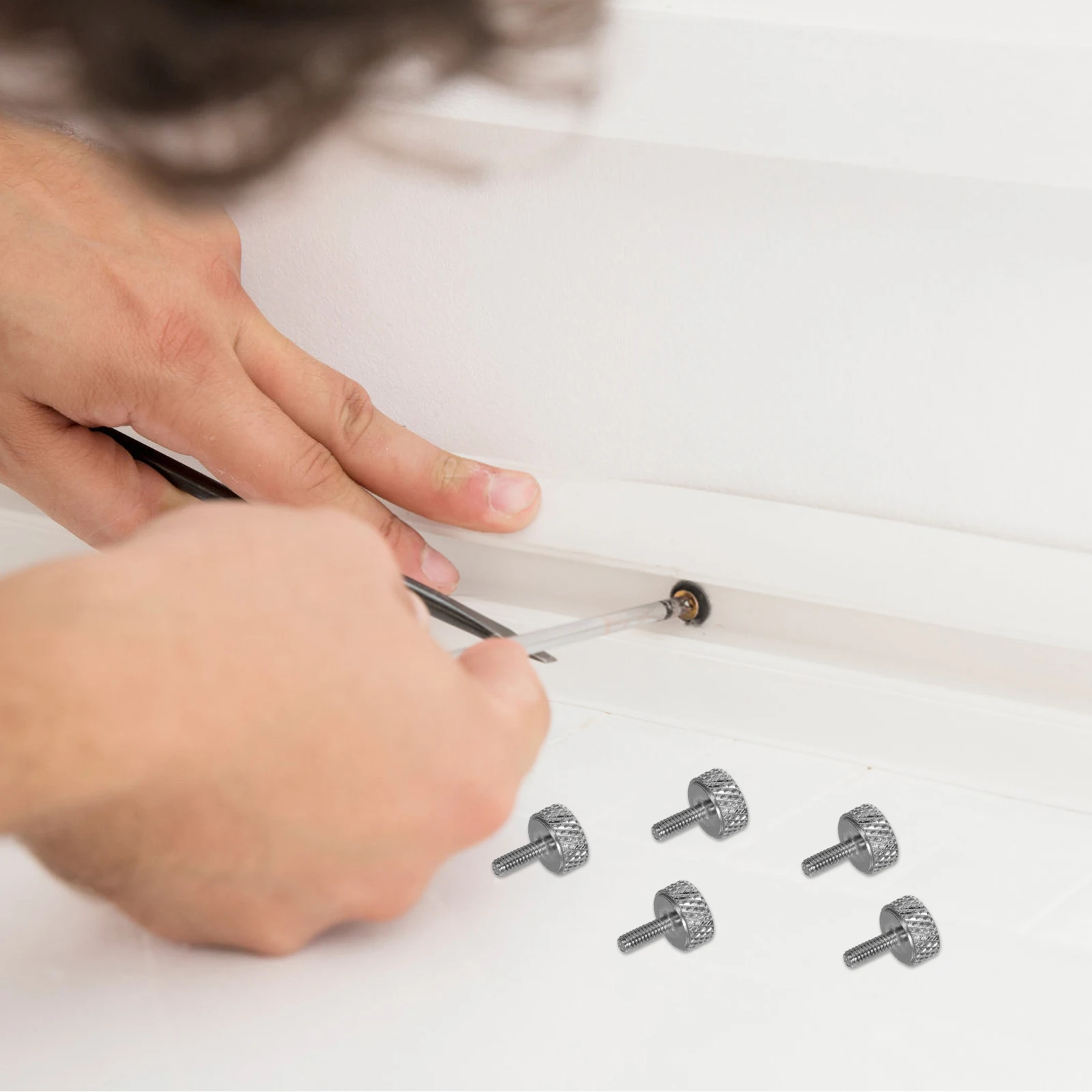 

10pcs Vernier Calipers Locking Screw Set High Strength Metal Thumb Screws Precision Measurement Stability Quick Install Clamping