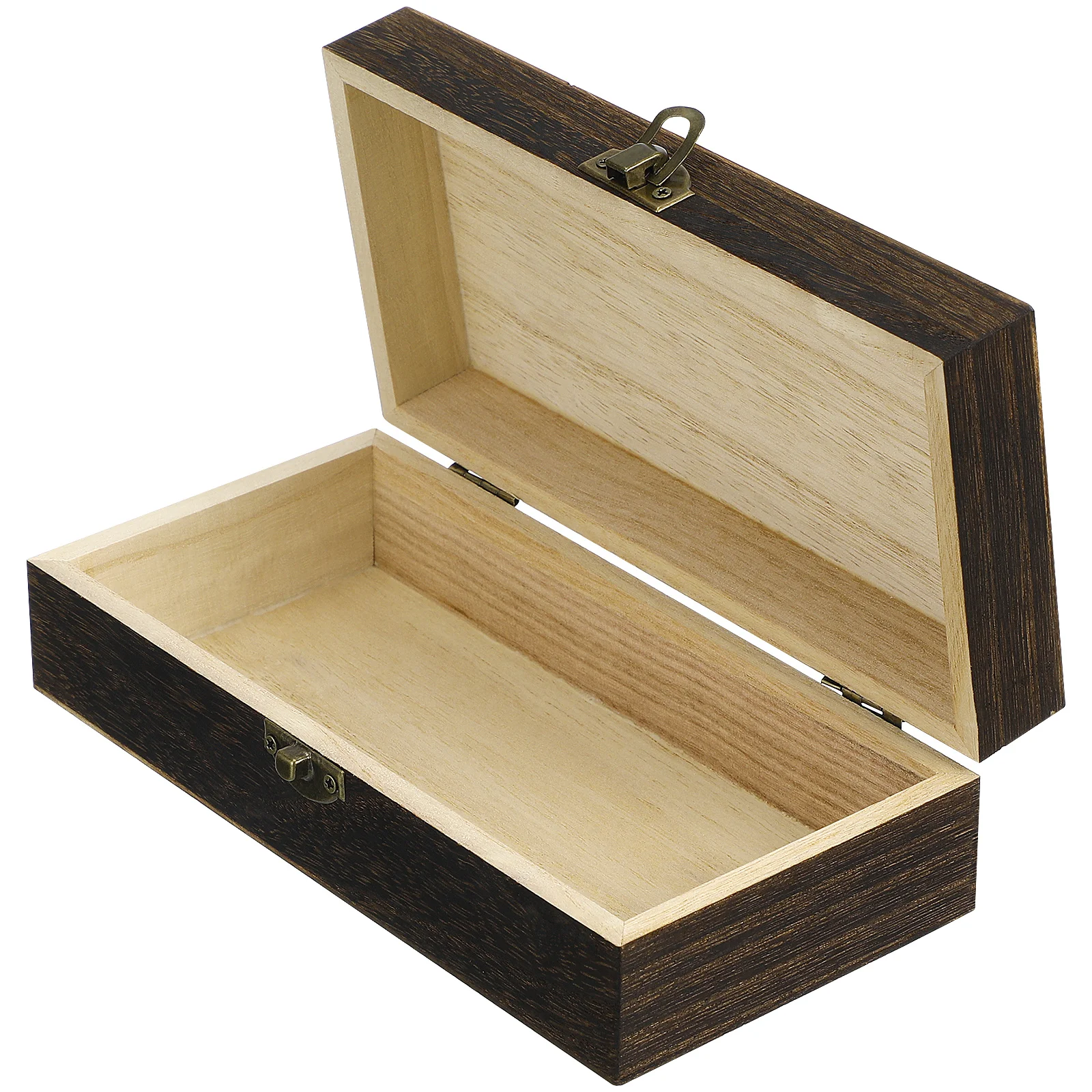 

Wooden Jewelry Box Vintage Rectangle Storage Organizer For Bracelets Rings Gift Box Jewelry Packaging Display Tool