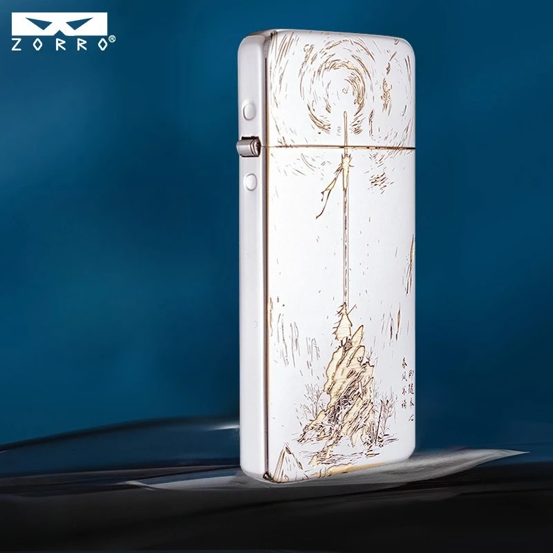 2026 Zorro Jingdian Jianlai vintage grinding wheel oil lighter retro classic high-value gift gifts