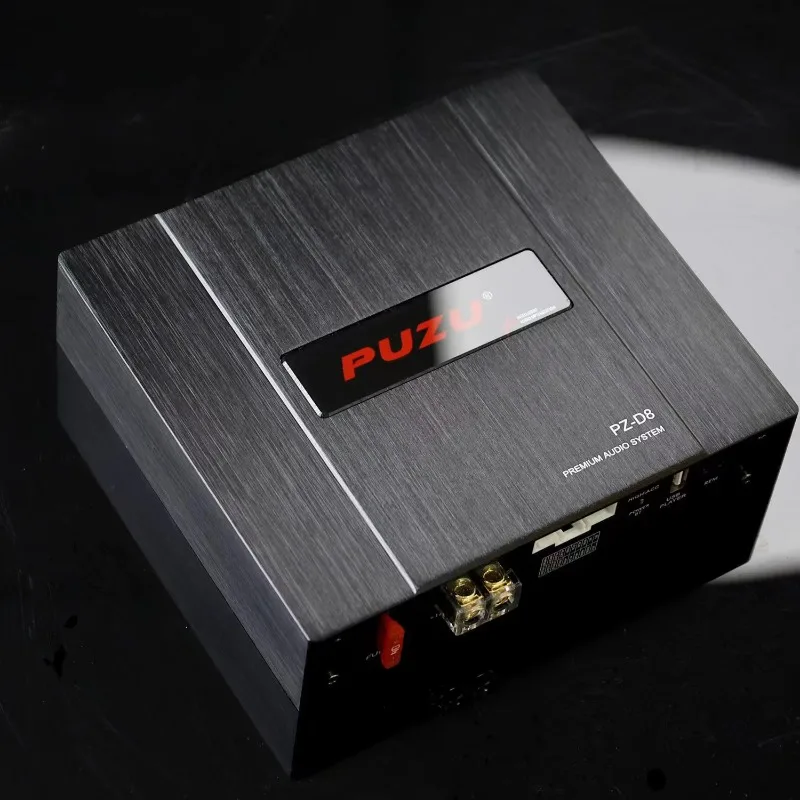 PUZU PZ-D8 Car Audio DSP Power Amplifier 4 In 8 Out Class D Sound Quality Processor, 31 Segment EQ Tuning High Power