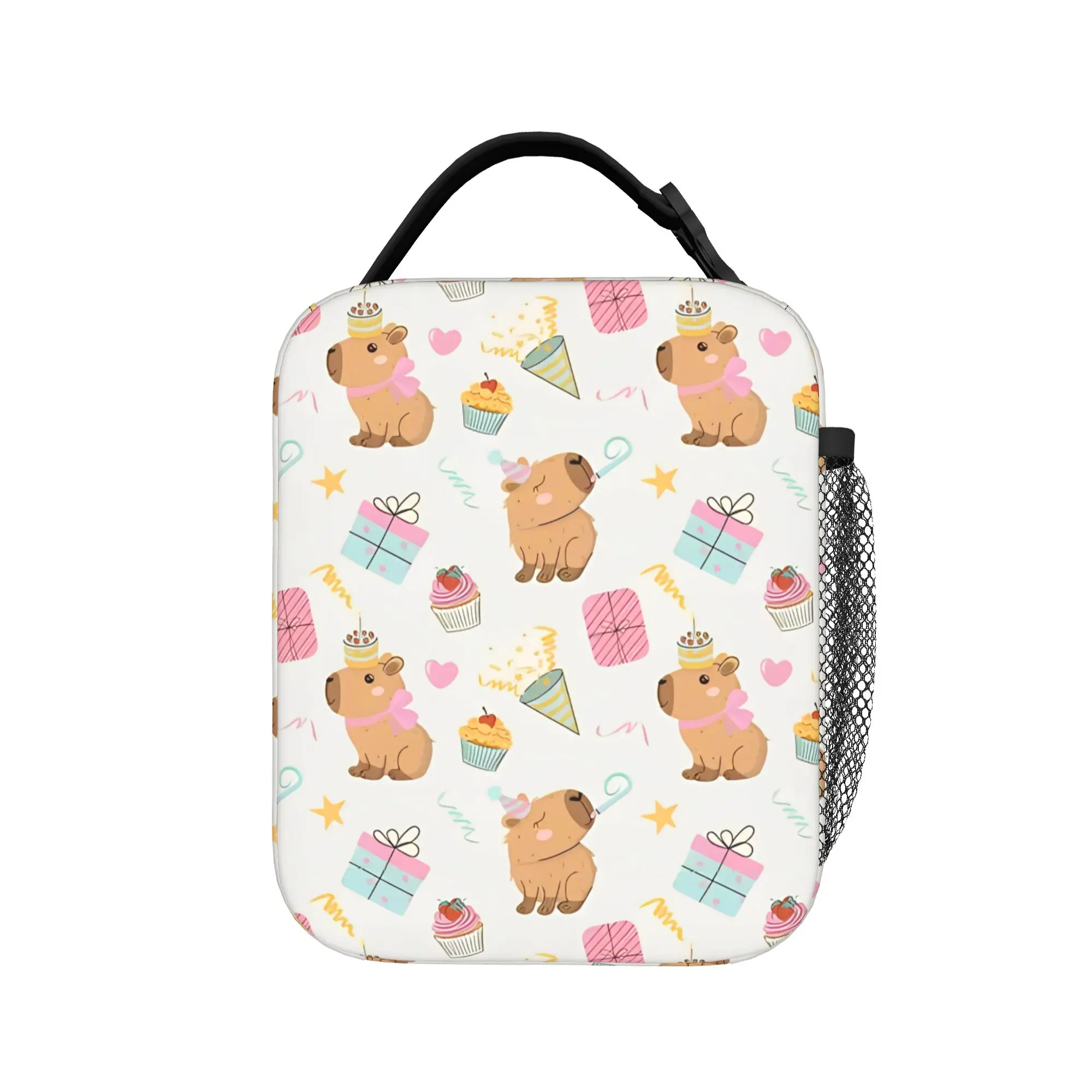 Cute Capibara Capybara Thermal Insulated Lunch Bag for Work  Portable Bento Box Cooler Thermal Food Box