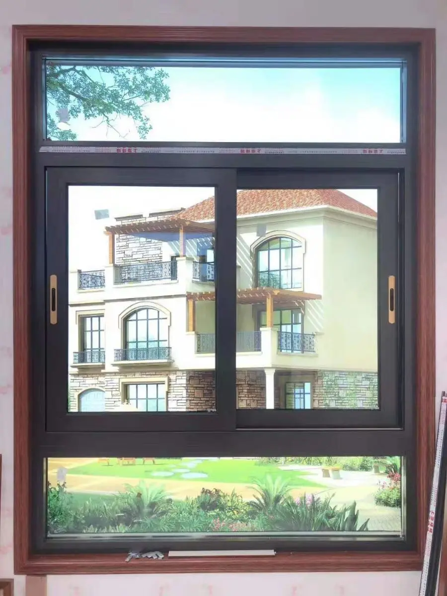 Swing Horizontal Aluminum Window Frame Bathroom Aluminium Sliding Windows Aluminum Alloy Wood Crate Fiberglass Roller Blind 72 view 4