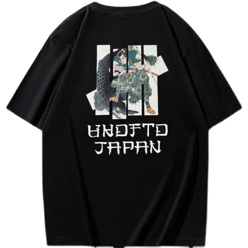 

Модная трендовая футболка с забавным аниме принтом крокодила воина, Мужская футболка с коротким рукавом из 100% хлопка, повседневные свободные топы большого размера Y2k