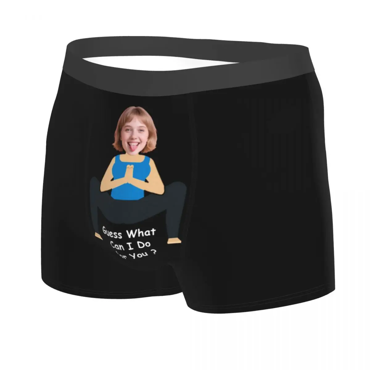 Personalized Face Photo Custom Boxers Briefs Men's Stretch Underwear Valentine's Day Birthday Gift For Husband Boyfriend