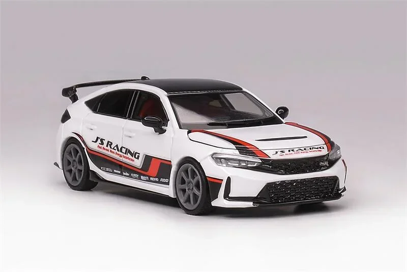 Motorhelix MH 1:64 Civic Type-R FL5 J's Racing Pearl White limited499 Diecast Model Car