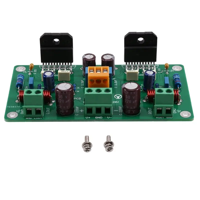 t23c-lm3886-高忠実度ステレオアンプボード、ステレオオーディオアンプボード、低ノイズ、低歪みパワーアンプモジュール