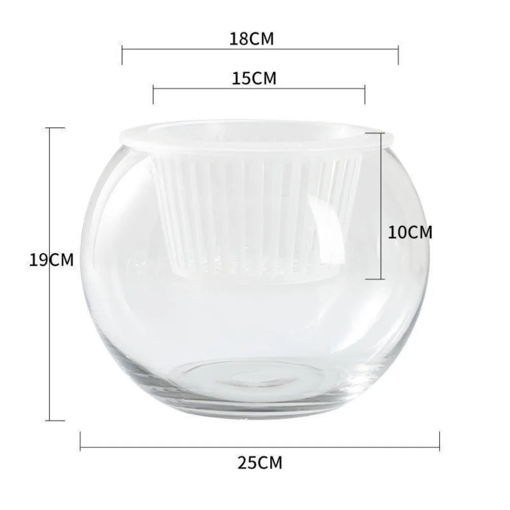 

Glass Water-absorbing Flower Pot Visible Water Level Self Watering Lazy Water-absorbing Flower Pot Garden Supplies