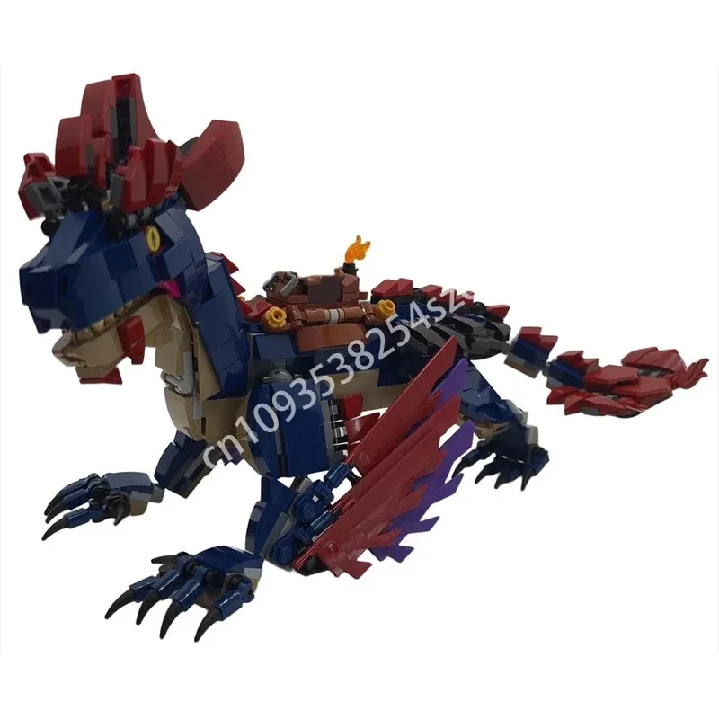 

NEW 549PCS MOC Dragon Shaped Creature Star Battle Model Building Block Brick Creative Assembly Educational Toy Birthday Gift