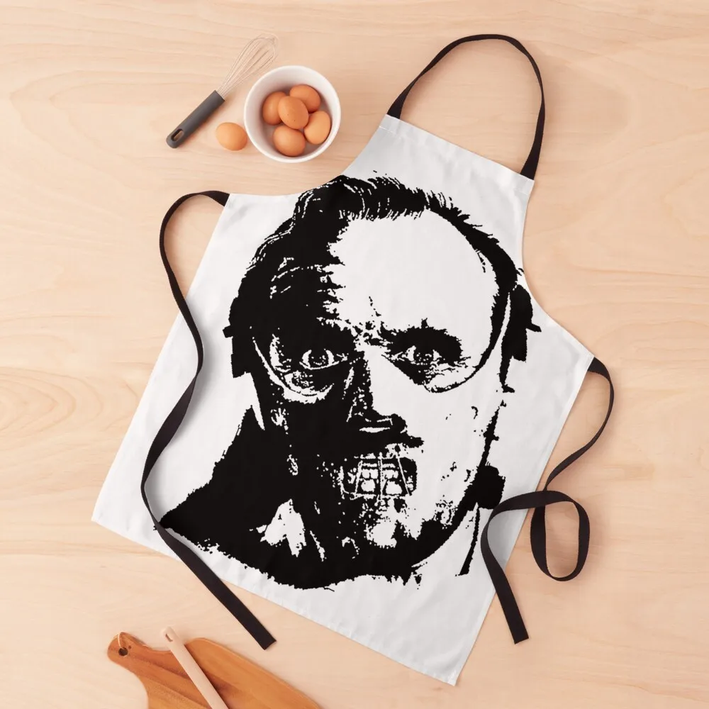 

Hannibal Lector Mask Apron Kitchen Supplies Chef Apron Kitchen Items For Home Apron Waterproof