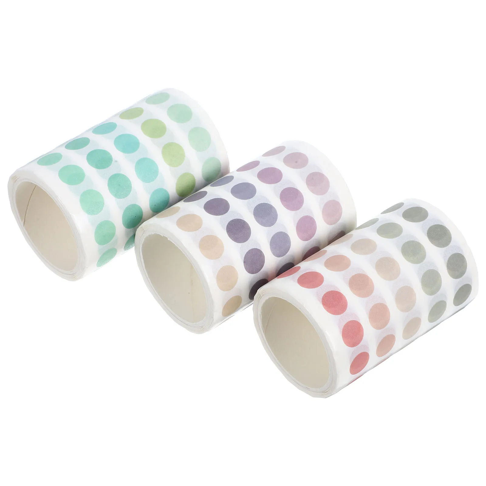 

3 Rolls Dot Washi Tape Stickers Pastel Color Dot Stickers for Journals Notebooks Scrapbooking Planner Accessories