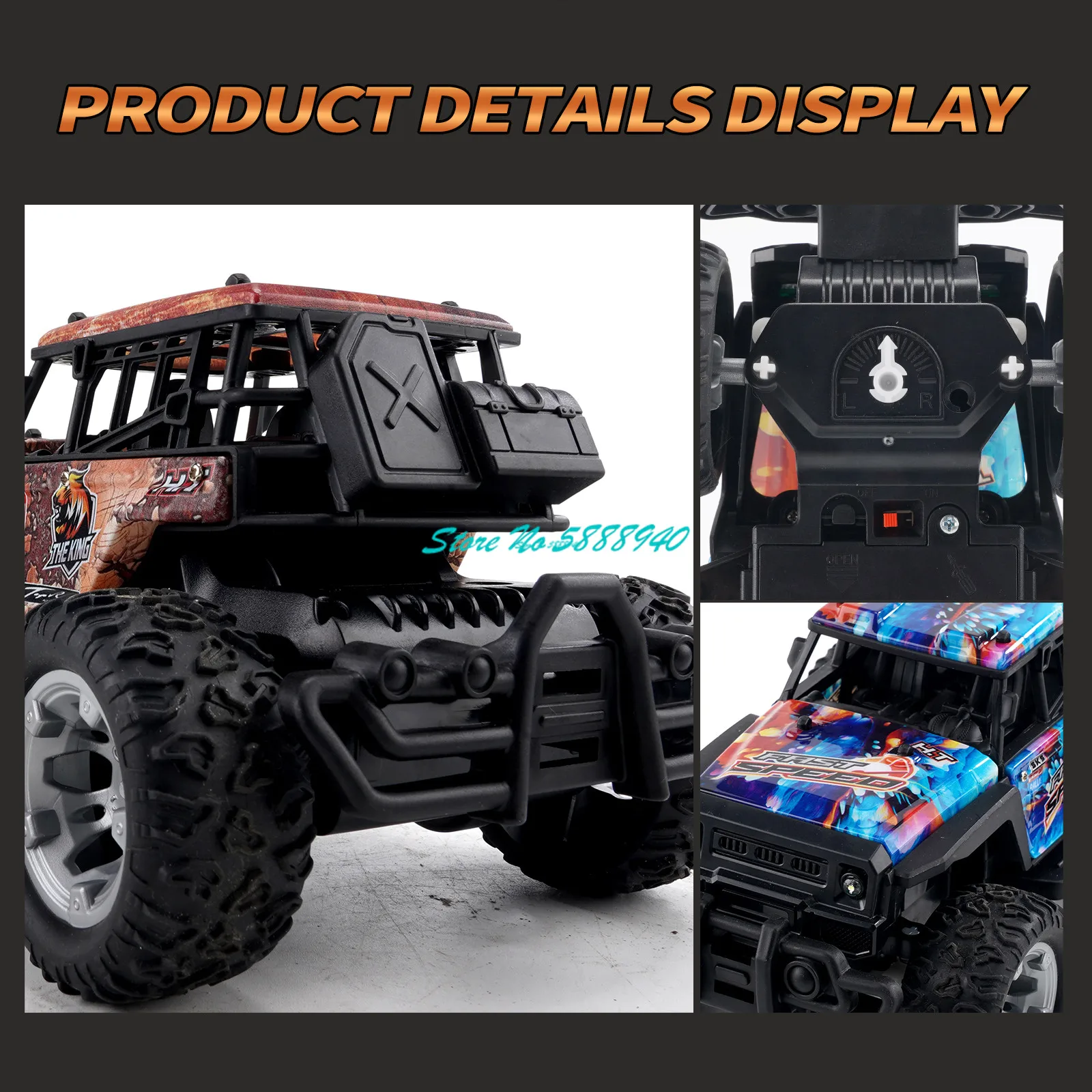 1:20 30 دقيقة جميع التضاريس على الطرق الوعرة تسلق Rc سيارة شاحنة 2.4G 4WD LED التحكم في الإضاءة تحطم المقاومة راديو التحكم نماذج من الشاحنات