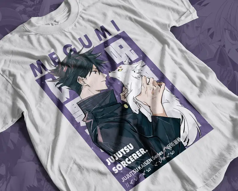 

Shadow Megumi Anime T-shirt Unisex, Anime Manga Shirt