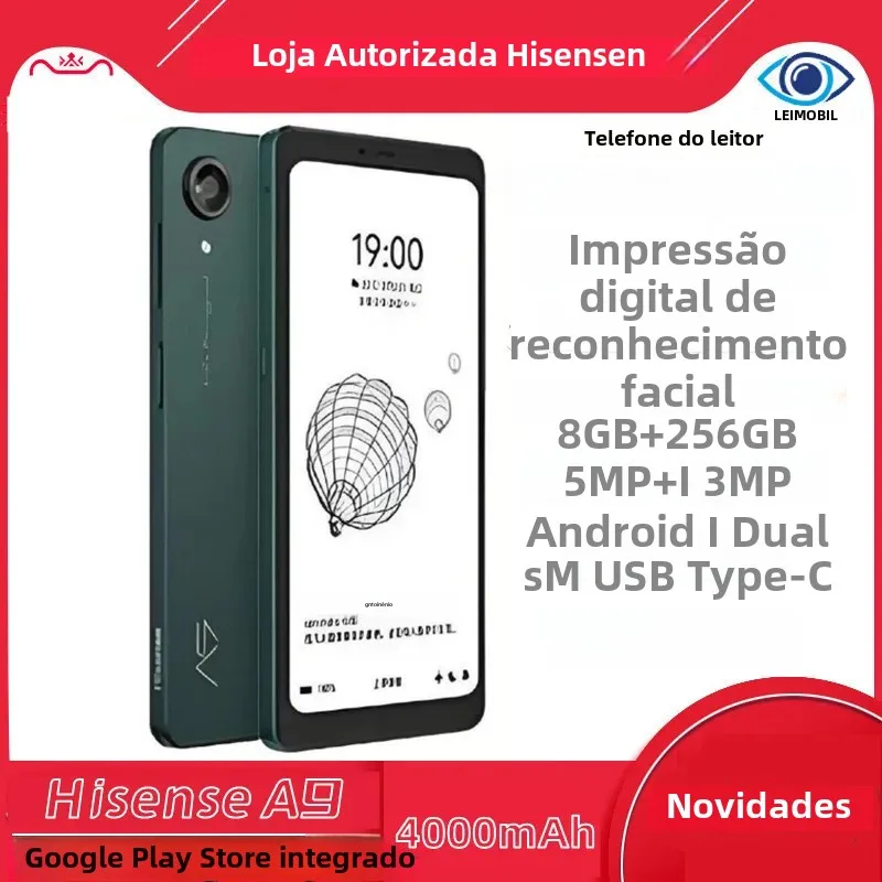 Hisens A9 8G 256G BLACK 本体 Leitor de Livros Eletrônicos Hisense A9 8GB 256GB