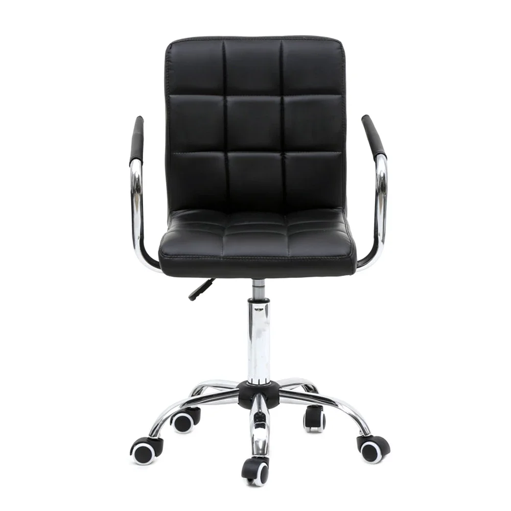 

RU FREE SHIPPING 360 Degree Rotation Middle Back Office Chair Black