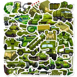 10/30/50PCS Green Military Affairs PVC Sticker Aesthetic DIY Decoration Scrapbooking Stationery School Supplies