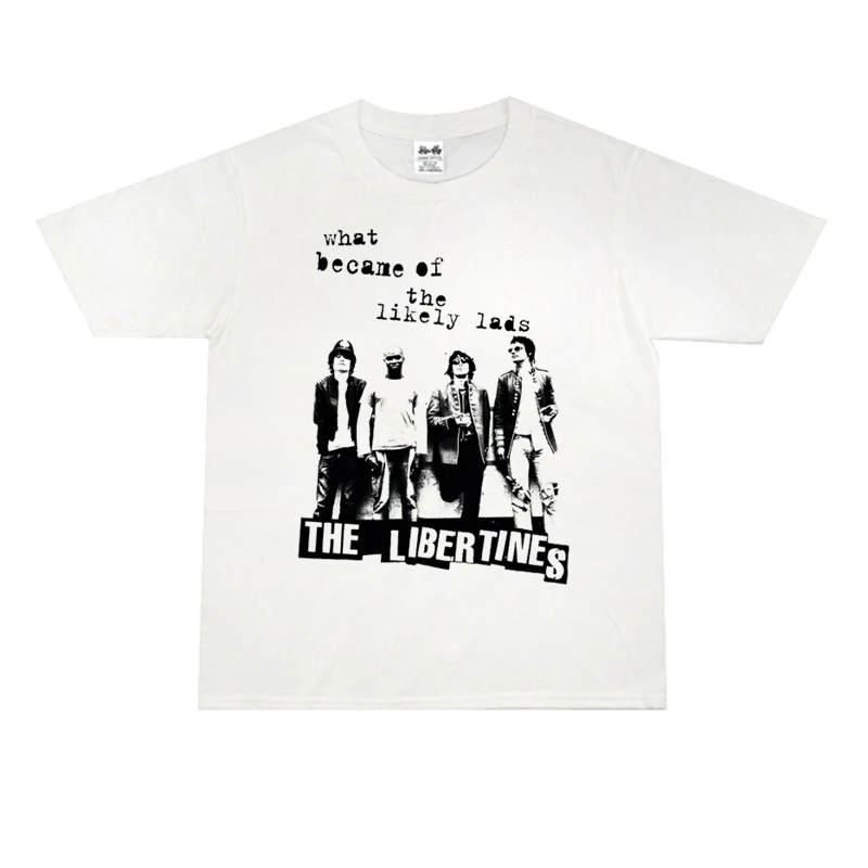 European and American Libertines Band The Libertines Do Not Quite Rock Wash To Do Old T-shirt Short Sleeve Loose Men and Women