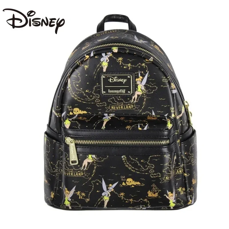 In Stock Disney Loungefly Jingle Fairy Cute Girl Princess Schoolbag Student Leisure Bag Loungefly Backpack Cute Children\'s Bag