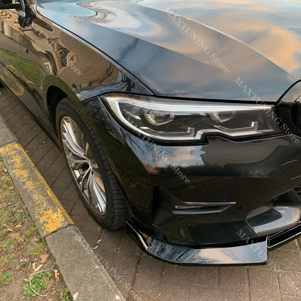 For BMW 3 Series G20 G21 318i 320i 320d 330i Standard 2019-2022 Front Bumper Splitter Lip Diffuser Spoiler Chin Modified Tuning view 3