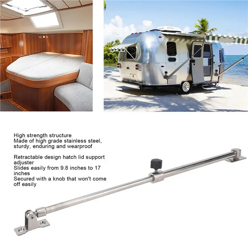ABTD-2X Marine Hatch Lid Adjuster For Yacht 248-432Mm Adjustable Marine Hatch Lid Adjuster For Yacht