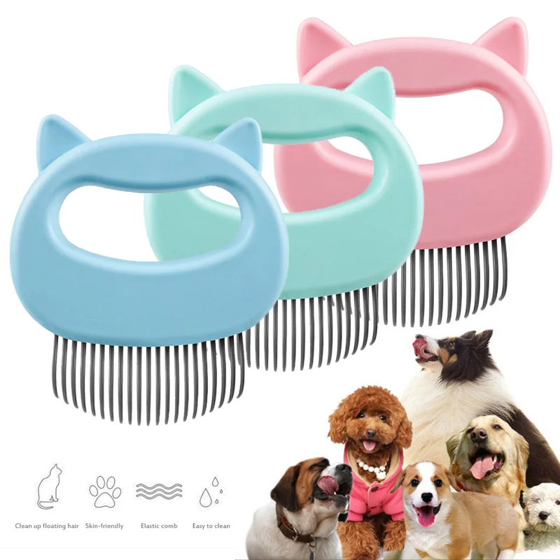 Dog Cat Combs Hair Remover Brush Pet Grooming Tools Dog Massage Comb Brush Remove Loose Hairs Pet Cat Supplies