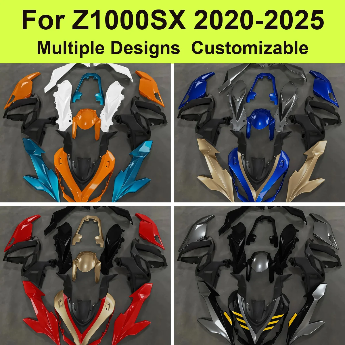 Custom Fairing Kit fit for Kawasaki Z1000SX 2020-2025 ZXT02K 1043cc Injection Moulding ABS Body Panels Cowling Covers