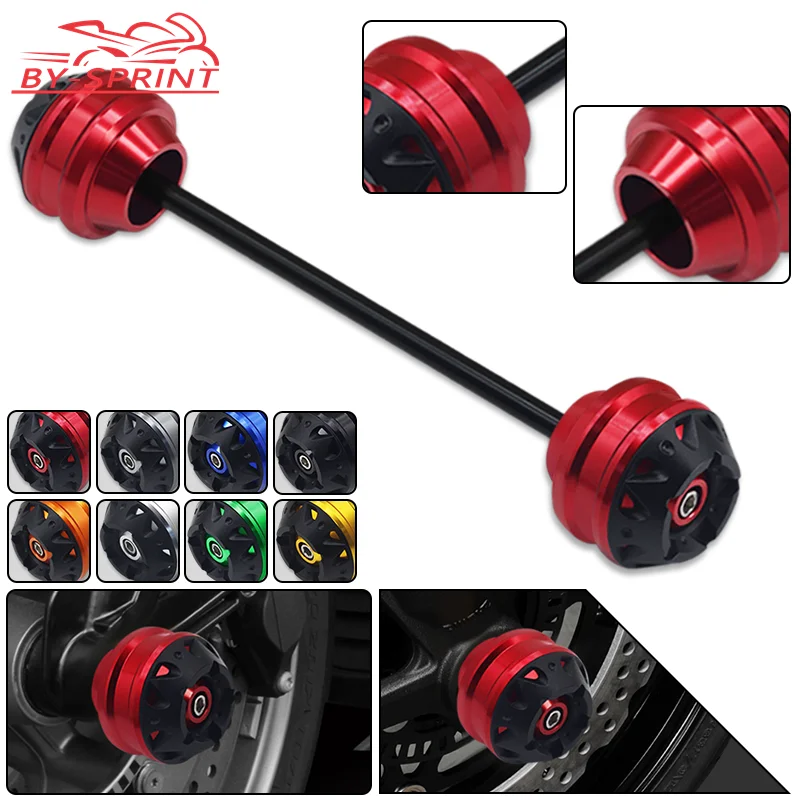 

For 999R 999S 749 Monster 620 695 696 795 796 797 821 Motorcycle Axle Fork Wheel Crash Sliders Falling Protector Pad